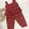 Cotton Red casual wear