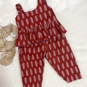 Cotton Red casual wear