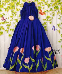 Hand-painted Organza Baby Frock [2-2.5 years]